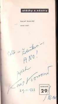 Karel Konrád: Ano - ne!