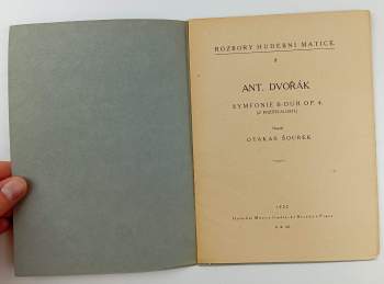 Otakar Šourek: Ant. Dvořák