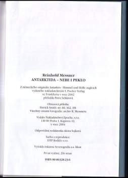 Reinhold Messner: Antarktida