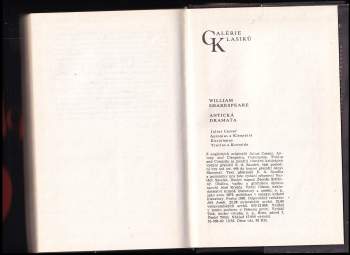 William Shakespeare: Antická dramata