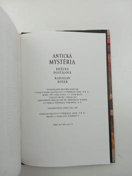 Radislav Hošek: Antická mystéria