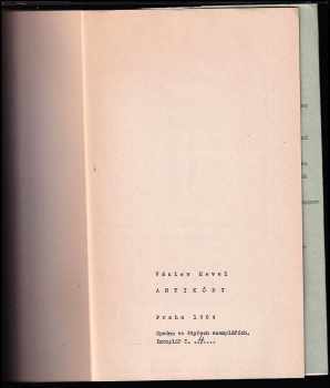 Václav Havel: Antikódy