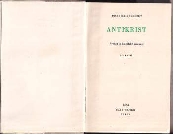 Josef Hais Týnecký: Antikrist