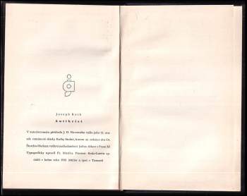 Joseph Roth: Antikrist