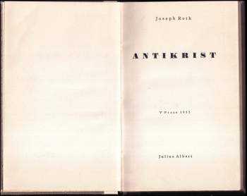 Joseph Roth: Antikrist