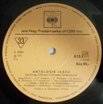 Antologie Jazzu (Od Kinga Olivera K Ornettu Colemanovi) BOX 4xLP