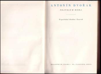 Otakar Šourek: Antonín Dvořák