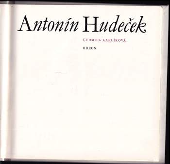 Ludmila Karlíková: Antonín Hudeček