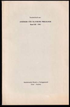 Anzeiger für slavische Philologie