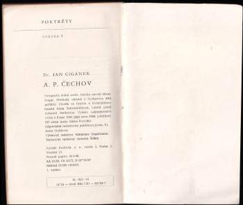 Jan Cigánek: A. P. Čechov