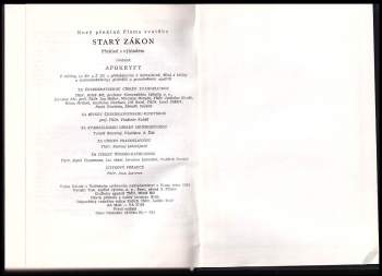 Apokryfy zvané též Knihy deuterokanonické nebo nekanonické