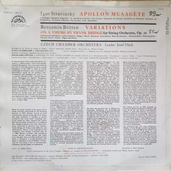 Igor Stravinsky: Apollo Musagetes, Variations On A Theme By Frank Bridge (78 1)
