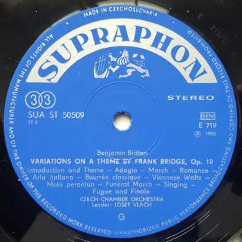 Igor Stravinsky: Apollo Musagetes, Variations On A Theme By Frank Bridge (78 1)