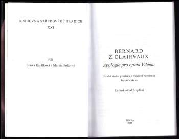 Bernard: Apologie pro opata Viléma
