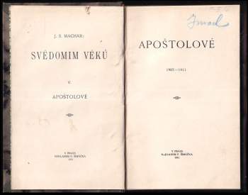Josef Svatopluk Machar: Apoštolové