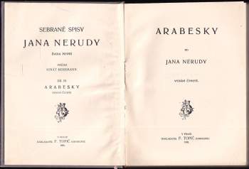 Jan Neruda: Arabesky