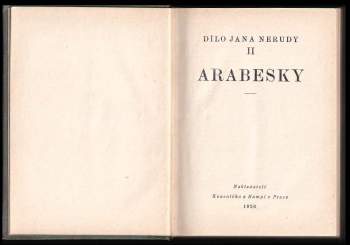 Jan Neruda: Arabesky