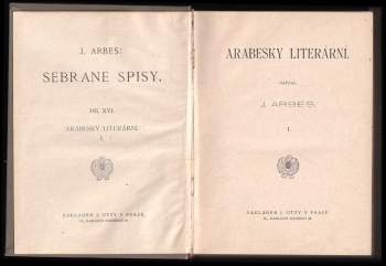 Jakub Arbes: Arabesky literární