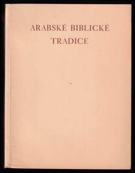 Arabské biblické tradice