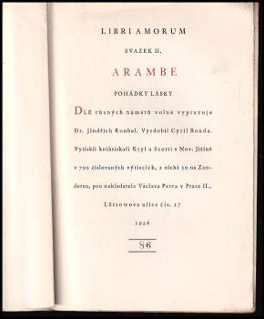 Jindřich Roubal: Arambe