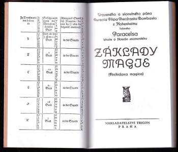 Paracelsus: Archidoxa magica, aneb, Základy magie