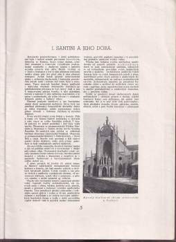 František Method Žampach: Architektonické dílo Giovanni Santiniho