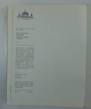 Karel Sklenář: Architektura
