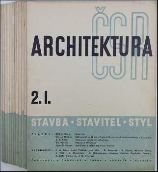 Architektura ČSR Ročník I.