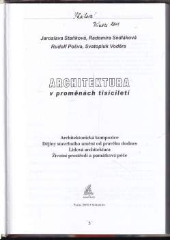 Jaroslava Staňková: Architektura v proměnách tisíciletí