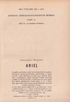 Aleksandr Romanovič Beljajev: Ariel