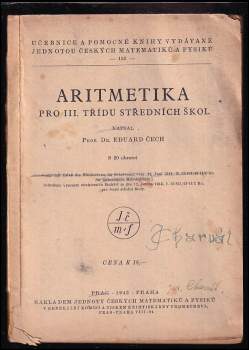 Aritmetika pro III. třídu středních škol