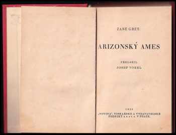 Zane Grey: Arizonský Ames