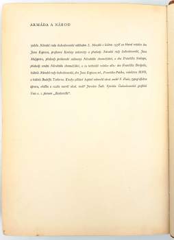 František Machník: Armáda a národ