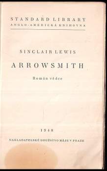 Sinclair Lewis: Arrowsmith