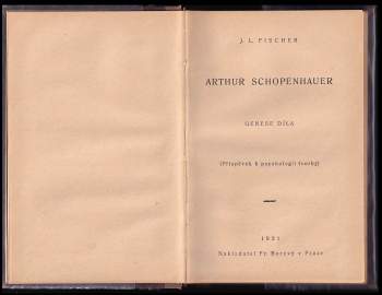 Josef Ludvík Fischer: Arthur Schopenhauer