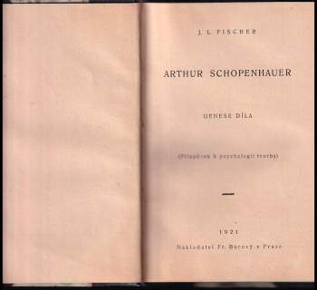 Josef Ludvík Fischer: Arthur Schopenhauer