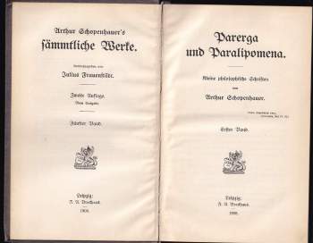 Arthur Schopenhauer: Arthur Schopenhauer's Sämmtliche Werke