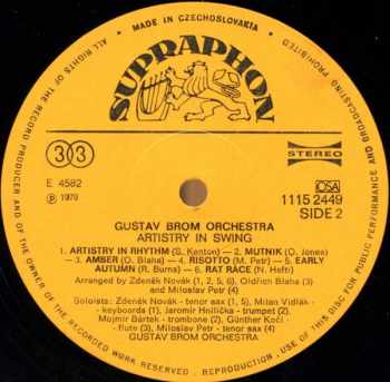 Gustav Brom: Artistry In Swing