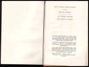 Thomas Malory: Artušova smrt