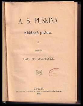 Aleksandr Sergejevič Puškin: A.S. Puškina některé práce