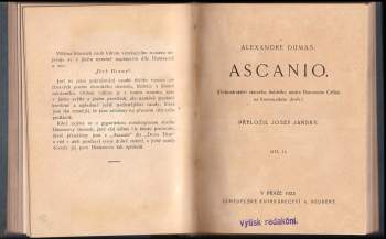 Alexandre Dumas: Ascanio