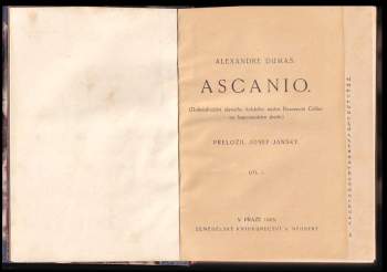 Alexandre Dumas: Ascanio