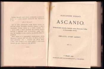 Alexandre Dumas: Ascanio