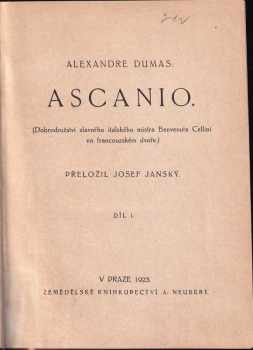 Alexandre Dumas: Ascanio