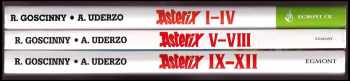 Asterix I-IV + V-VIII + IX-XII - 3 knihy
