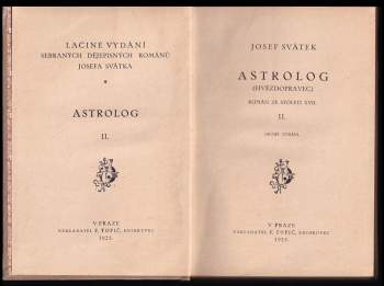 Josef Svátek: Astrolog