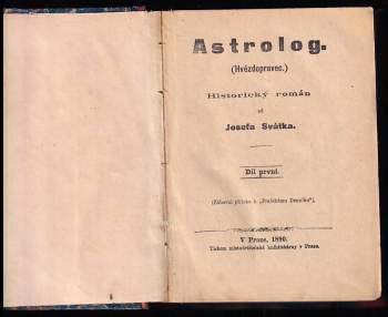Josef Svátek: Astrolog