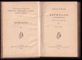 Josef Svátek: Astrolog