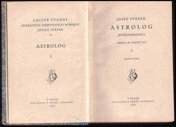Josef Svátek: Astrolog