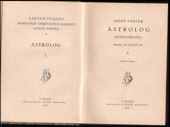 Josef Svátek: Astrolog